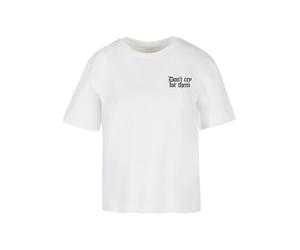 Miss tee Make Them Cry tee, Blanco, XL Grande