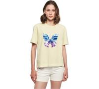 Miss Tee Mst034-chromed Butterfly tee Camiseta, Amarillo Suave, 3XL Mujeres