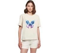 Miss Tee Mst034-chromed Butterfly tee Camiseta, Arena Blanca, XL Mujeres