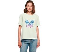 Miss Tee Mst034-chromed Butterfly tee Camiseta, Menta Ligera, XL Mujeres
