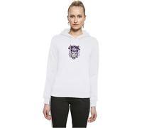 Miss Tee MST045-Always On Fire Hoody Hooded Sweatshirt, White, XL Women's