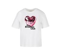 Miss Tee Mst088-the Breakup Club tee Camiseta, Blanco, L Mujeres