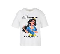 Miss Tee Mst166-done with Your Shit tee Camiseta, Blanco, XS Grande Alto para Mujer