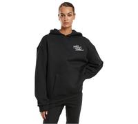 Miss Tee Mst209-give A Damn Ladies Fluffy Hoody Sudadera, Negro, L para Mujer