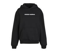Miss Tee MST211-Karma Butterfly Ladies Fluffy Hoody Hooded Sweatshirt, Black, XS Women's