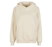 Miss Tee MST218-Back Around Ladies Fluffy Hoody Hooded Sweatshirt, Whitesand, L Women's