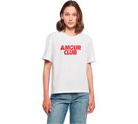 Miss Tee Mst336-amour Club Heart tee Camiseta, Color Blanco, XL Mujeres