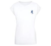 Miss Tee Mst238-a S Club Ladies Extended Shoulder tee Camiseta, Blanco, L Mujeres
