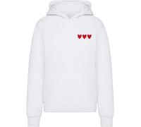 Miss Tee Señoras Amour Toujours Corazón Señoras Fluffy Hoody MST389 L