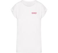 Miss Tee Señoras Camiseta Tres En Una Fila Señoras Hombro Extendido MST352 XS