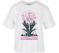 Miss Tee Shine Bright Camiseta Top Extra Grande Estampado Arte Mujer Blanco Lila