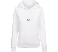 Miss Tee Sudadera con Capucha de Las Mujeres, 65% Algodón 35% Poliéster, Blanco, S