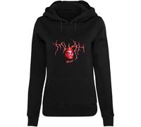Miss Tee Sudadera con Capucha de Las Mujeres, 65% Algodón 35% Poliéster, Negro, L