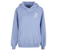 Miss tee Sudadera con Capucha de Las Mujeres, 70% Algodón 30% Poliéster, Azul Polvo, S