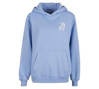 Miss Tee Sudadera con Capucha de Las Mujeres, 70% Algodón 30% Poliéster, Azul Polvo, S