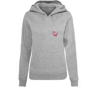 Miss Tee Sudadera con Capucha para Mujer, diseño de Serpiente, con Estampado en la Espalda, Corte Regular, Tallas XS a 5XL, Gris, M