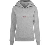 Miss Tee Sudadera con Capucha para Mujer Love Is Blind Love Is Cruel Hoody, Informal, con Estampado en la Espalda, Corte Regular, Tallas XS - 5XL, Gris, M