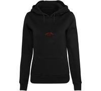 Miss Tee Sudadera con Capucha para Mujer Love Is Blind Love Is Cruel Hoody, Informal, con Estampado en la Espalda, Corte Regular, Tallas XS - 5XL, Negro, M