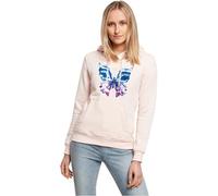 Miss Tee Mst055-chromed Butterfly Hoody Sudadera con Capucha, Rosa, L para Mujer