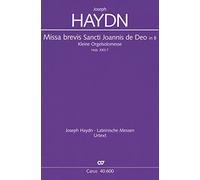 Missa brevis Sti. Joannis de Deo Hob. XXII:7 - Solo S, SATB, 2 Vl, Vc/Cb and Organ - SCORE