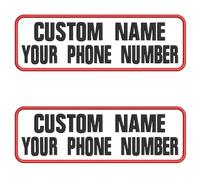 misscase Customized Name Patch, 2 Piezas Personalized Removable Tactical Patches Hook and Loop, Embroidered Name Patches for Dog Harness, Backpacks, Jackets (W-No-Logo)