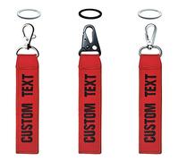 misscase Llavero Personalizado con Número de Nombre, Etiqueta Bordada, Accesorios Para Equipaje, Caja, Cinturón, Equipo (Red)