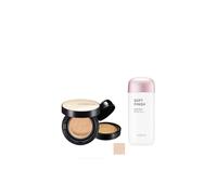 MISSHA - All-Around Safe Block Soft Finish Sun Milk SPF50+ PA+++ - 70ml X Jung Saem Mool - Essential Skin Nuder Cushion -...