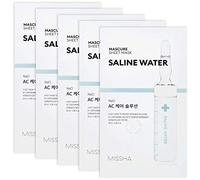 MISSHA - Mascarilla Facial Ac Care Solution Sheet Mask NaCl | Cuidado Específico para Acné | Purificante y Antiséptica con NaCl | Incluye Ácido Salicílico y Extractos Botánicos, 1 Unidad