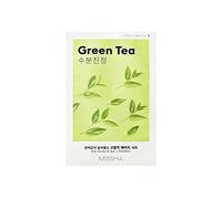 MISSHA - Mascarilla Facial Airy Fit de Té Verde | Hidratación Refrescante | Calma y Reduce Inflamación | Antioxidante y Revitalizante, 20 g