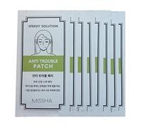 MISSHA - Speedy Solution Anti Trouble Patch Set | 24 Parches para Granos y Espinillas | Reduce Inflamación y Absorbe Grasa | Protección Bacteriana | Para Piel Clara y Saludable