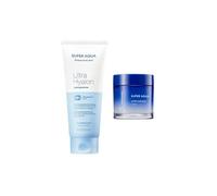 MISSHA - Super Aqua Ultra Hyalon Foaming Cleanser - 200ml (1ea) + Hyalron Cream - 70ml (1ea) Set