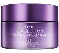 MISSHA - Crema de Ampolla Reparación Nocturna Time Revolution Night Repair 5X | Hidratación Intensiva | Reparación Profunda | Mejora Textura y Elasticidad, Natural, 50 ml