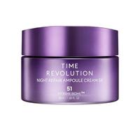 MISSHA Time Revolution Night Repair Ampoule Cream (5.ª Generación) 1.69 fl oz - Crema de noche de fermentación triple para un sueño profundo - Cuidado nocturno para una luminosidad realzada