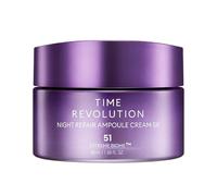 MISSHA - Crema de Ampolla Reparación Nocturna Time Revolution Night Repair 5X | Hidratación Intensiva | Reparación Profunda | Mejora Textura y Elasticidad, Natural, 50 ml