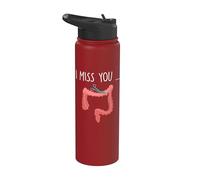 Missing My Colon Funny Ostomy Ostomate Surgery Humor Stainless Steel Insulated Water Bottle