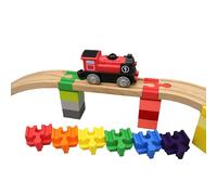missing piece - Adaptador Duplo para ferrocarriles de madera (6 unidades)