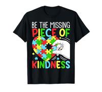 Missing Piece of Kindness Autism Concientización Hombres Mujeres Niños Camiseta