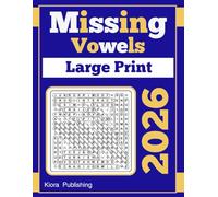 Missing Vowels Large Print: 2026 Word Search Missing Vowels for Adults