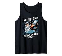 Mission 1st Grade Astronaut School Start Back To School Camiseta sin Mangas