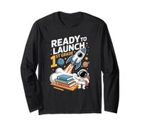 Mission 1st Grade Astronaut School Start Back To School Manga Larga