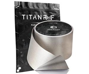 Mission Darkness TitanRF Faraday Tape - High-Shielding Conductive Adhesive Tape // Used to Connect TitanRF Fabric Sheets or Seal RF Enclosures // 2.5in W x 10ft L (6.35cm x 3.05m)