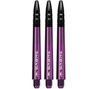 Mission Darts Cañas Sabre Polycarbonate Morado Negro Larga 48mm