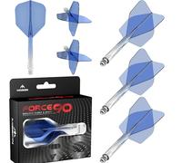 Mission Darts Force 90 | Sistema integrado de vuelo y eje de dardos moldeado de precisión, paquete de 3 plumas y tallos combinados profesionales altamente duraderos | Estándar n.º 6