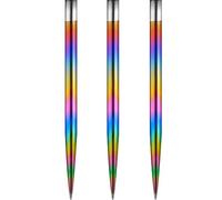 Mission Darts Glide Puntas de dardos con punta de acero, puntas de repuesto lisas, 38 mm, arcoíris (#_1xX2447)