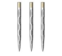 Mission Darts Laser Plus Puntos de Punta de Acero con láser | Arco sólido | Plata 32 mm