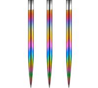 Mission Darts Puntas de dardos Glide | Puntas de repuesto de punta de acero | Rainbow 36 mm