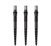 Mission Darts Puntos de francotirador | Lunar FS | Puntos de repuesto de punta de acero | 28 mm | Negro (X2664)