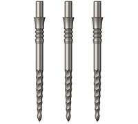 Mission Darts Puntos de francotirador | Lunar FS | Puntos de repuesto de punta de acero | 32 mm | Plata (X2663)