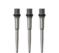 Mission Darts Puntos Titan Ripple | Punto de conversión de titanio | 30mm | Plata (X2657)