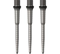 Mission Darts Puntos Titan Ripple | Punto de conversión de titanio | 34mm | Plata (X2658)